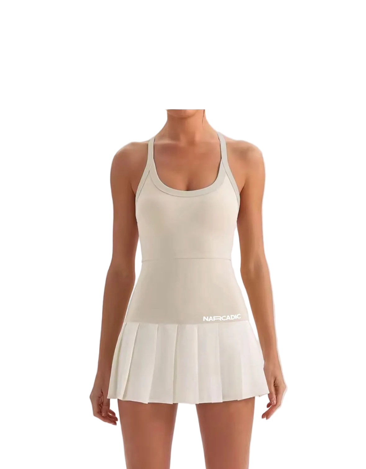 Narcadic Signature Tennis Dress ‘Pearl White’