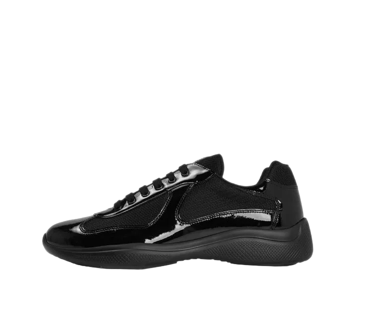 Prada Men’s American Cup Trainers ‘Shiny Black’