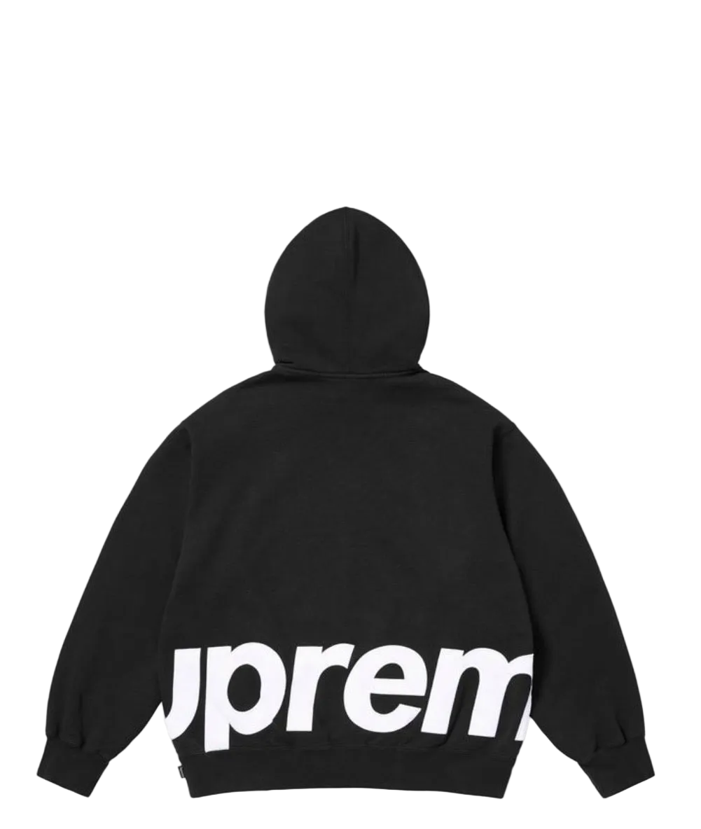 Supreme Big Logo Zip Up Hoodie ‘Black’