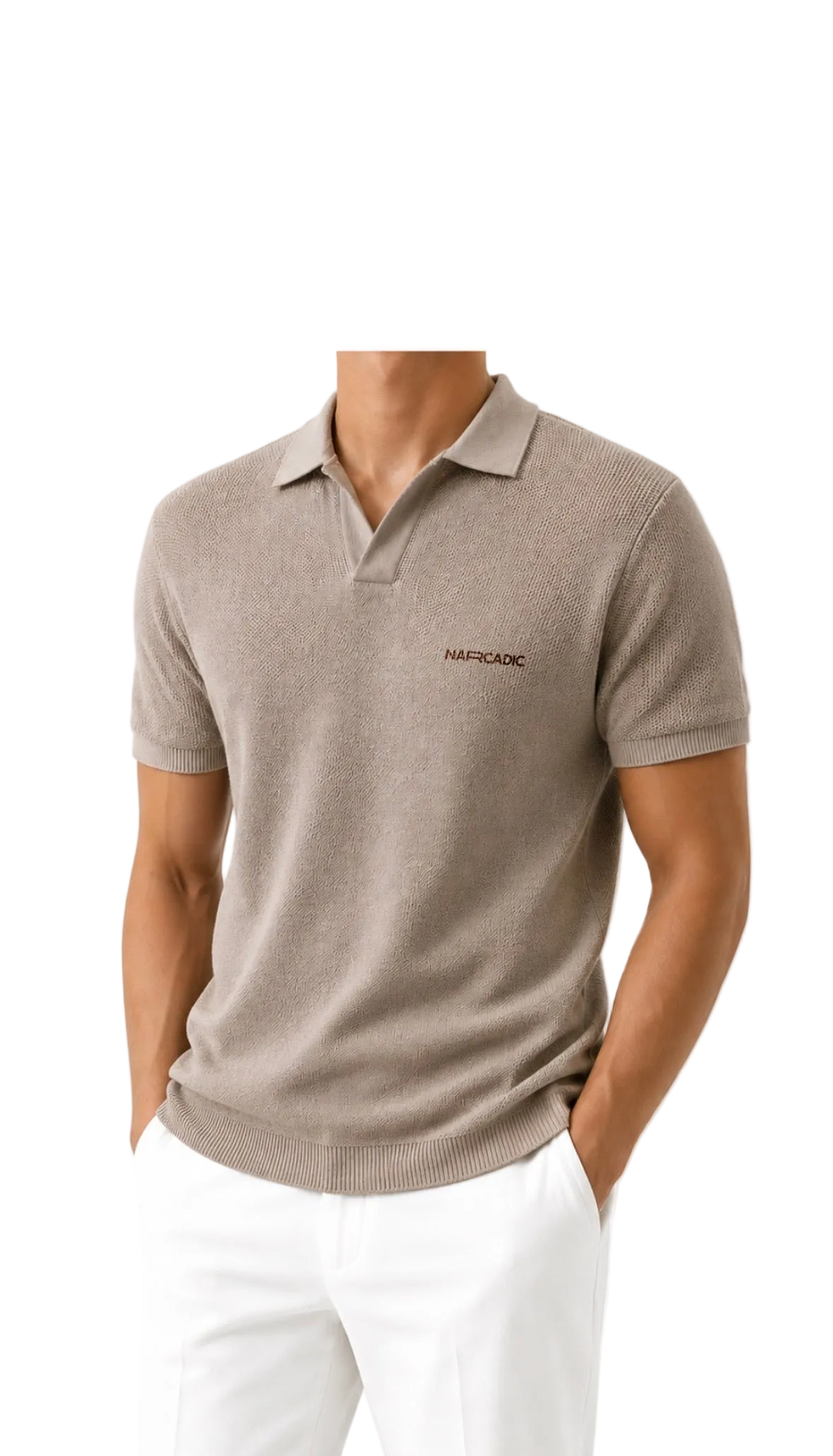 Narcadic Men’s Knitted Polo ‘Sand’