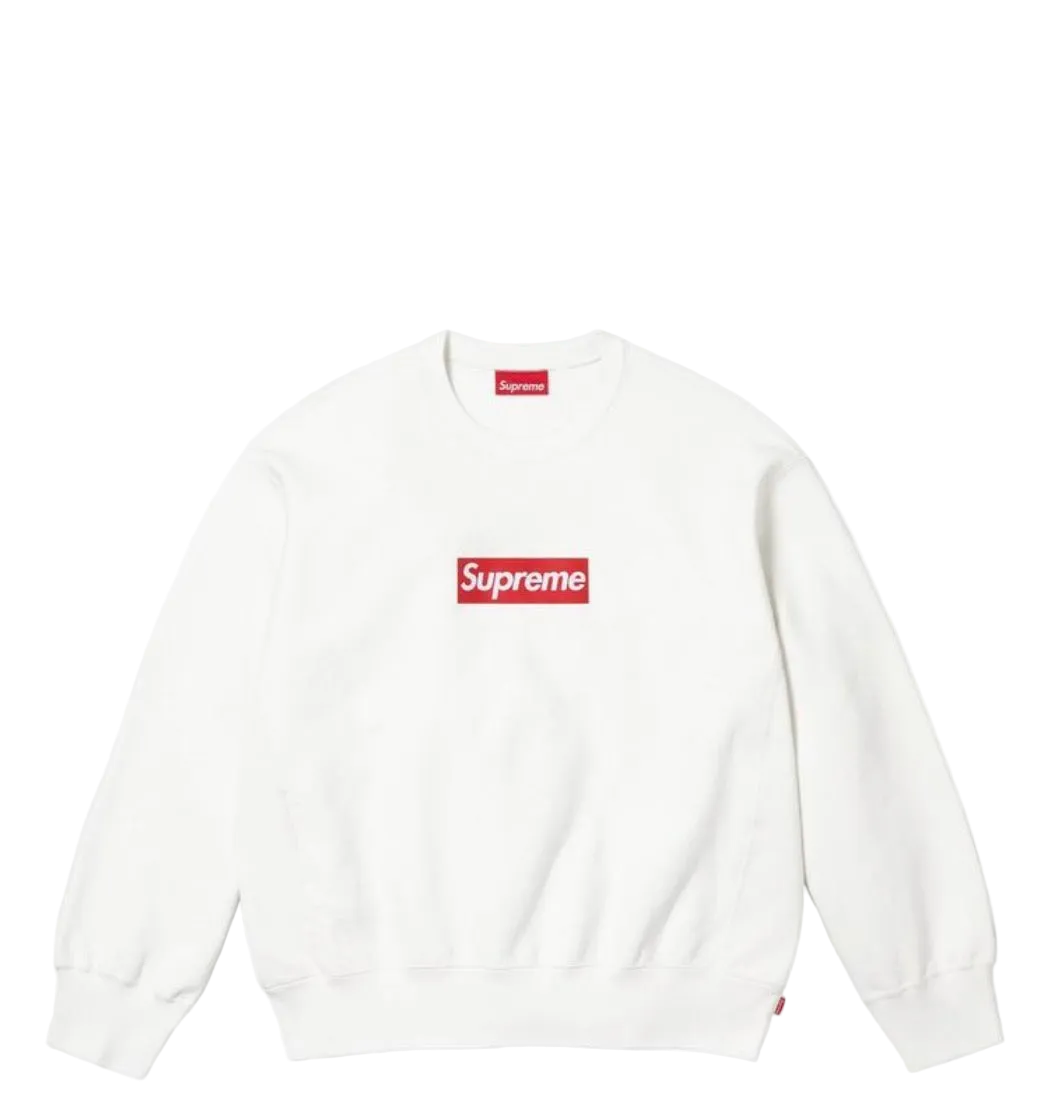 Supreme Washed Logo CrewNeck ‘White’