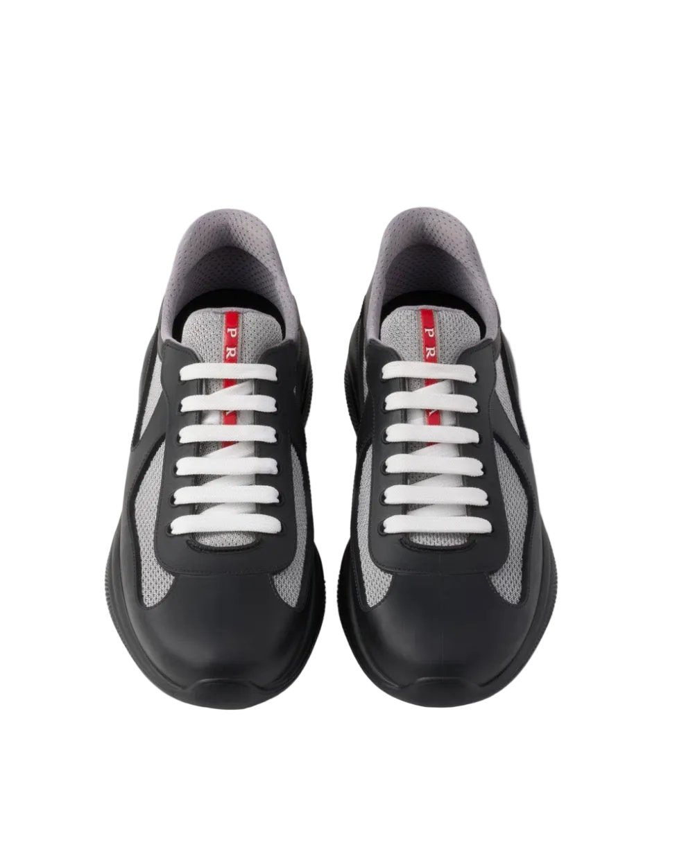 Prada Men’s American Cup Trainers Black/Grey’