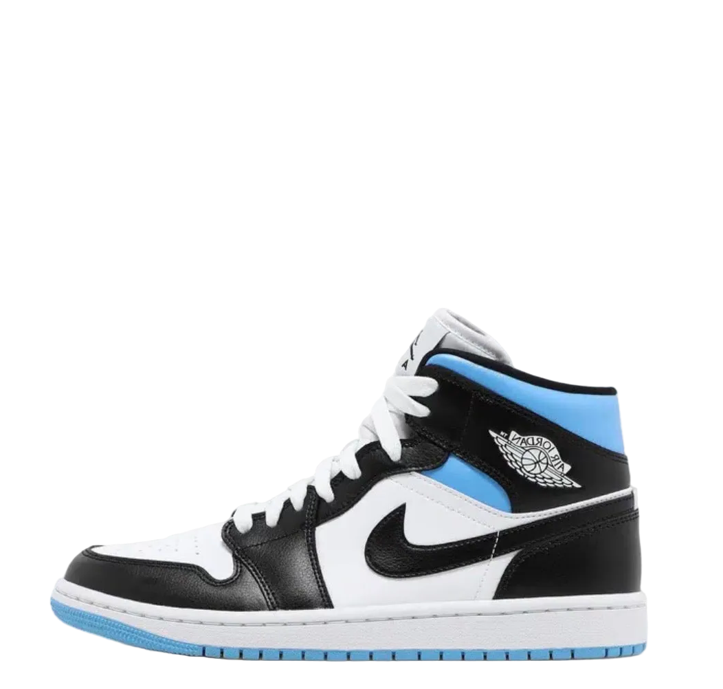 Air Jordan 1 Mid ‘White/Black University Blue’