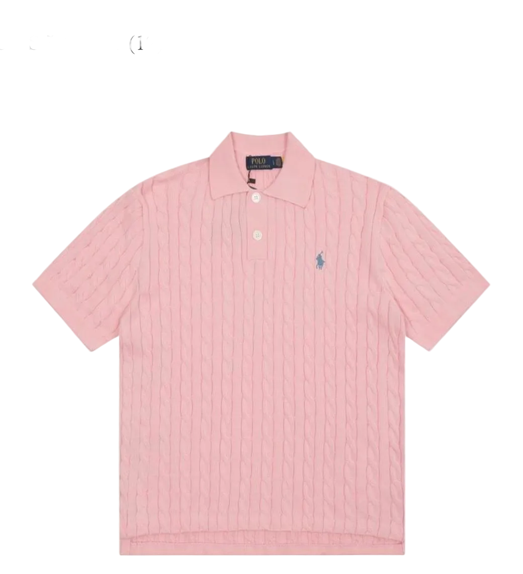 Ralph Lauren Men’s Knitted Shirt ‘Pink’