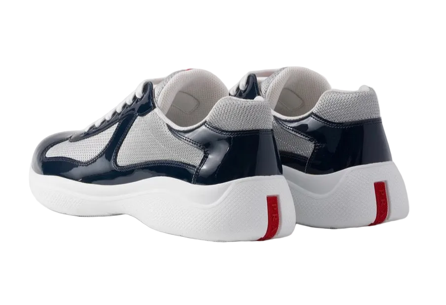 Prada Men’s American Cup Trainers ‘Royal & Silver’