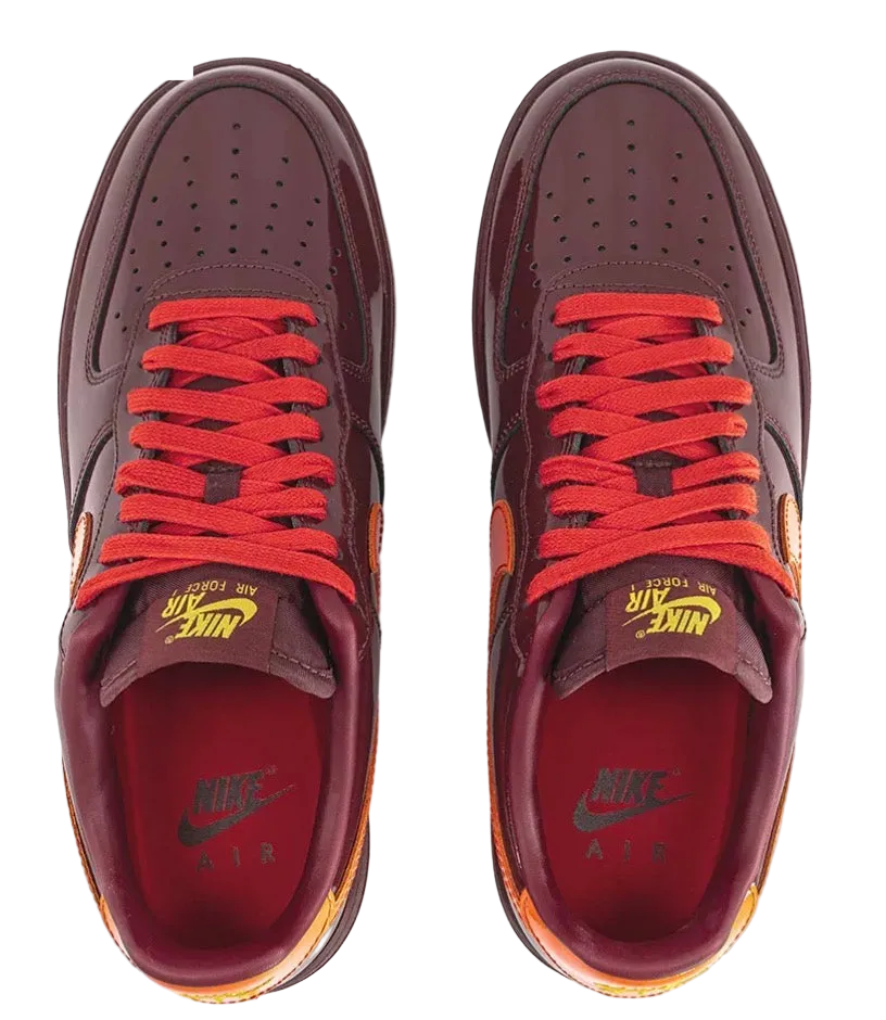 Nike AirForce 1 ‘Dark Red, Orange & Gold’