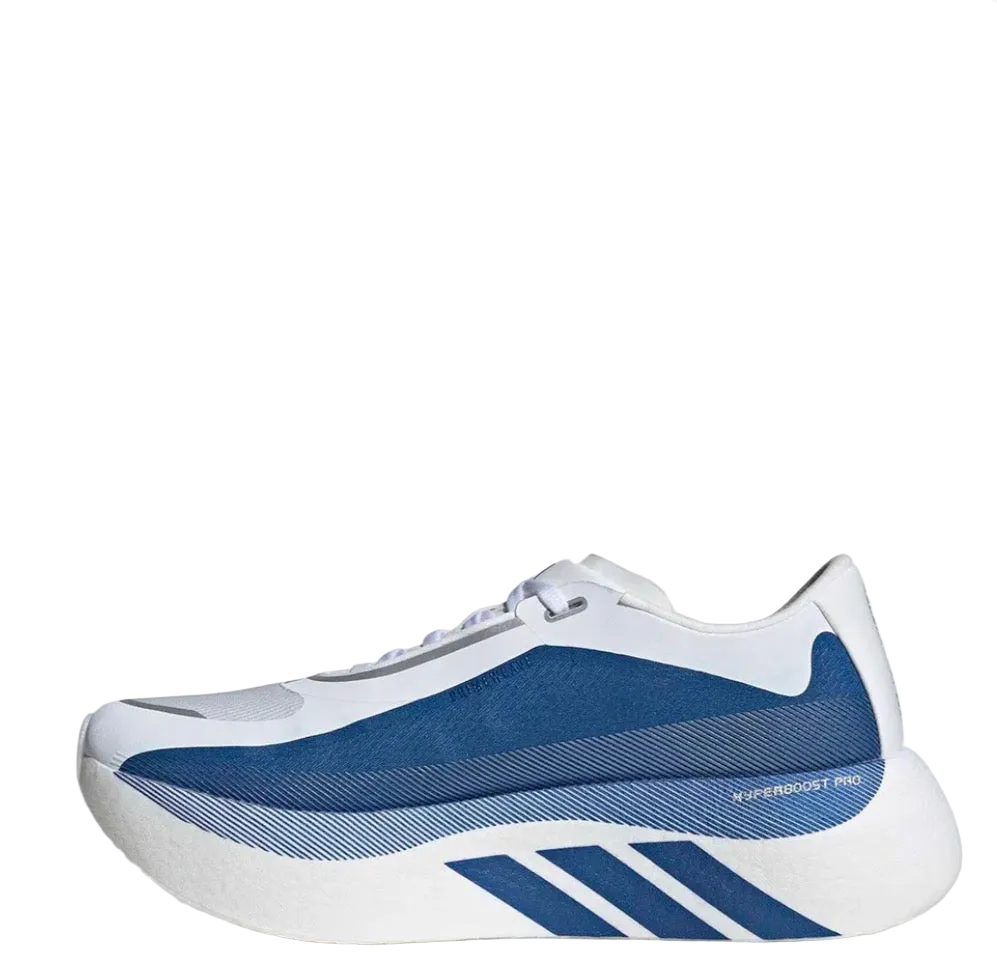 Adidas HyperBoost Edge Running Shoes ‘White/Blue Metallic’