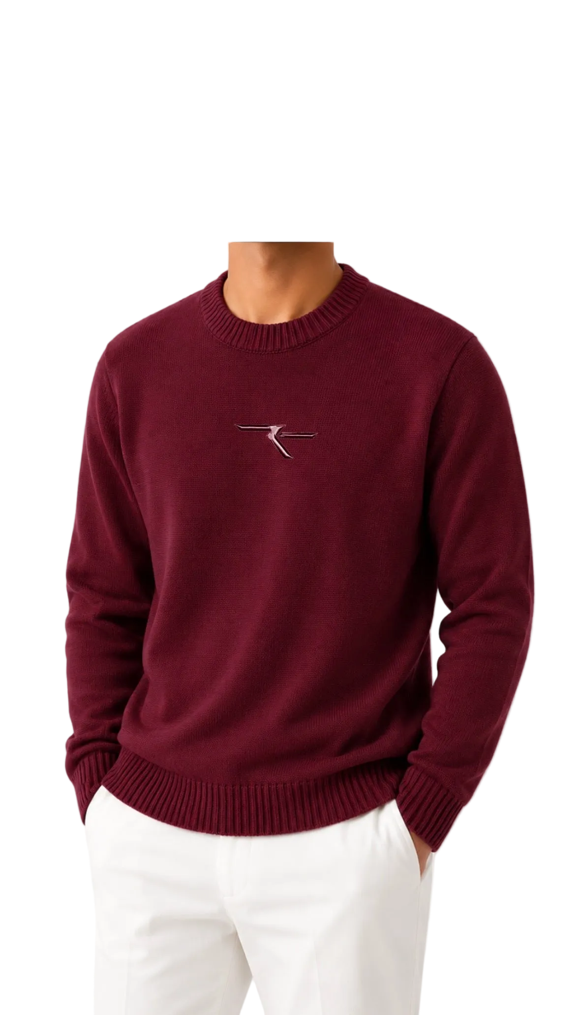 Narcadic Men’s Knitted Sweatshirt ‘Oxblood’