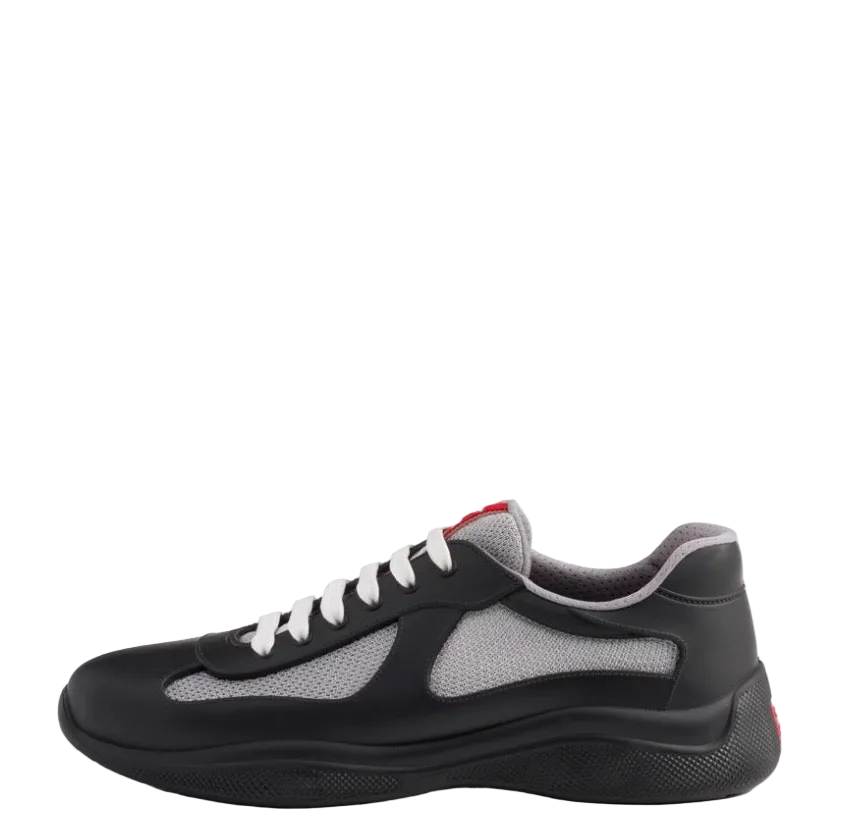 Prada Men’s American Cup Trainers Black/Grey’