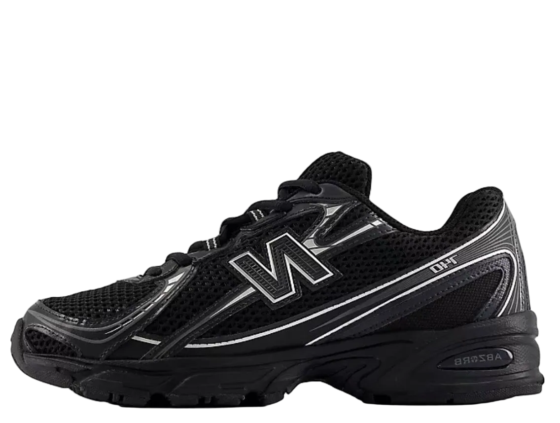 New Balance 740 Trainers ‘Black & Silver’