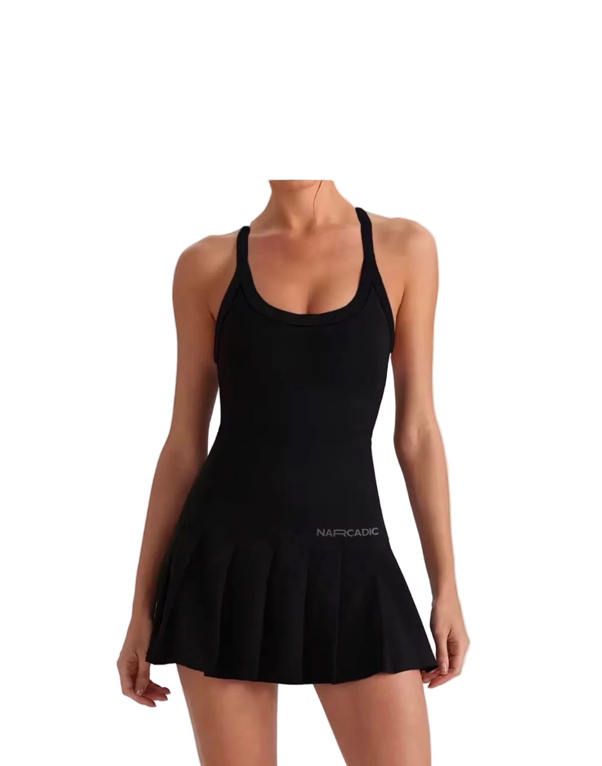 Narcadic Signature Tennis Dress ‘Stealth Black